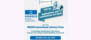 Applications open for the UNESCO International Literacy Prizes